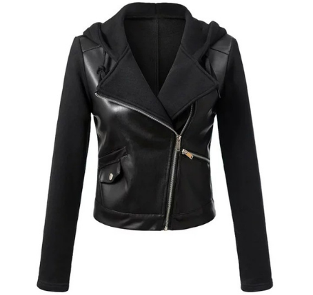Leather coats Motorcycle Jacket Black Outerwear leather PU Jacket