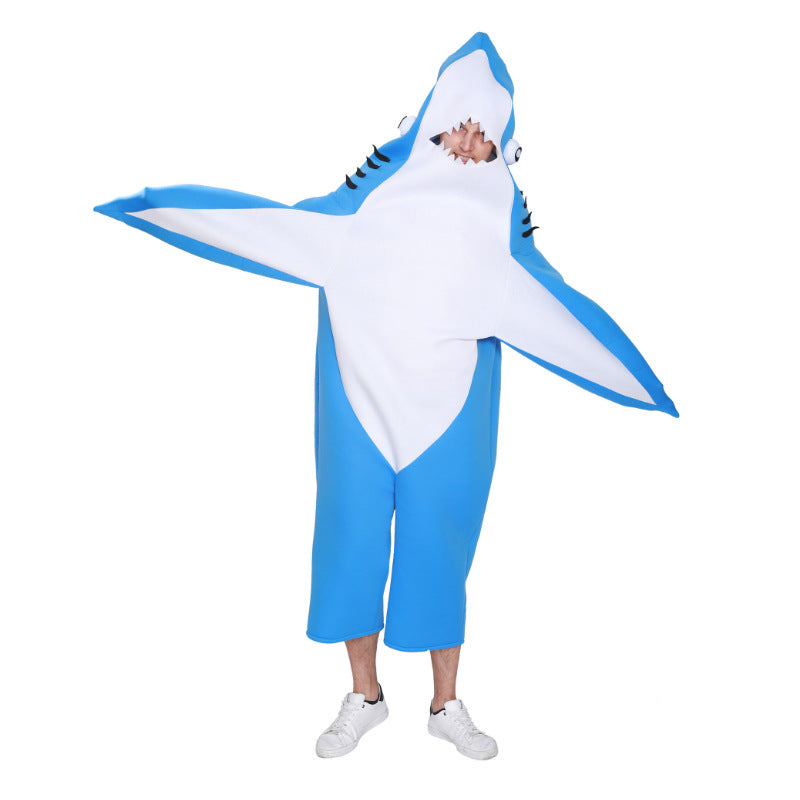 Blue Great White Shark Cosplay Clothes Seabed
