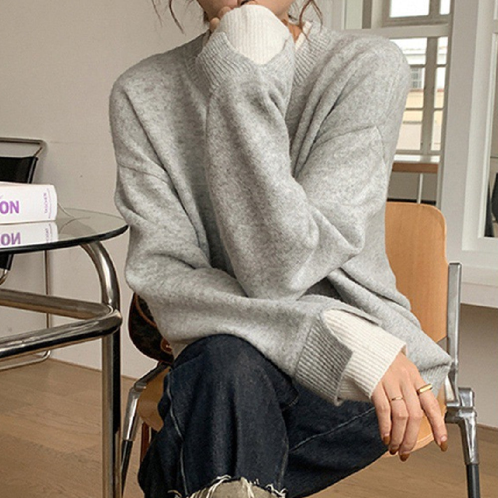 Women's Fashion Knitting Sweater Underlay