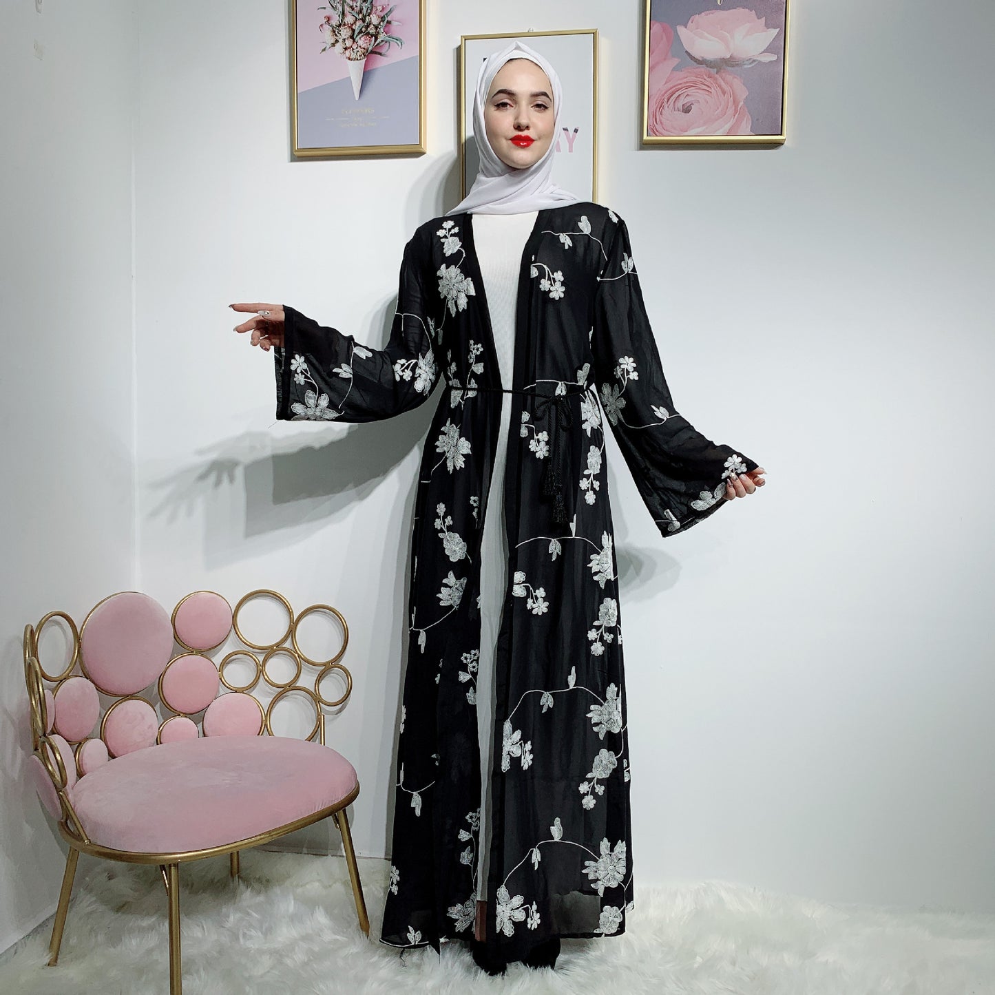 Muslim printed robe