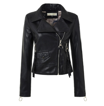 Leather coats Motorcycle Jacket Black Outerwear leather PU Jacket