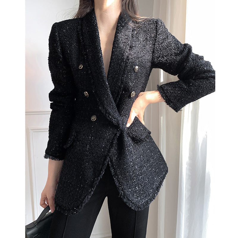 Short Tweed Women's Suit Jacket