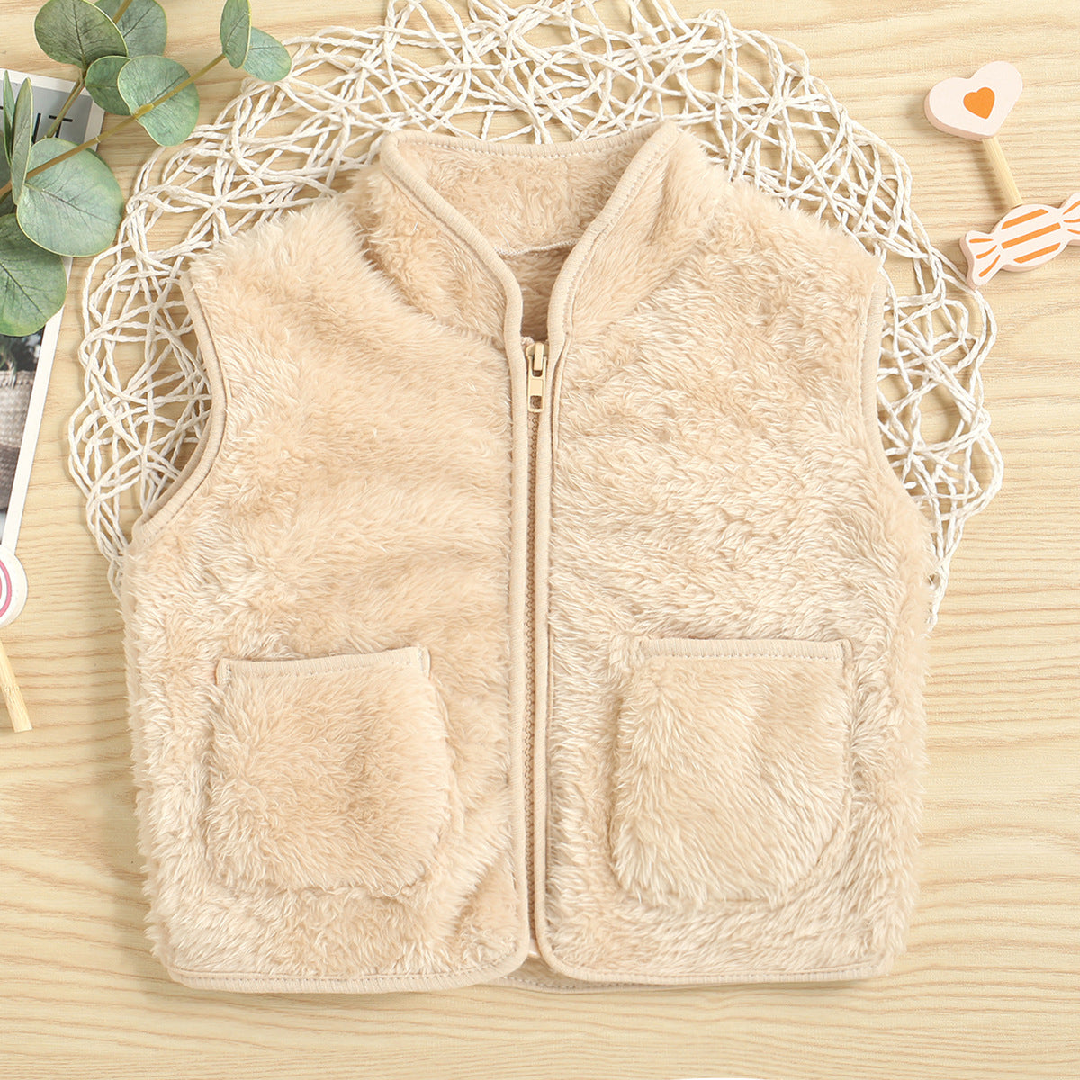 Winter Cardigan Cotton Zipper Vest